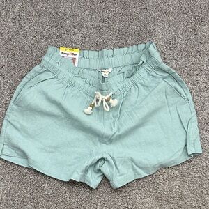 Hang Ten Women's Soft Green Drawstring Casual Shorts